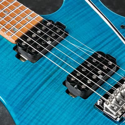 Ibanez Martin Miller Signature 6 String Electric Guitar w/Case - Transparent Aqua Blue (MM1TAB) image 11