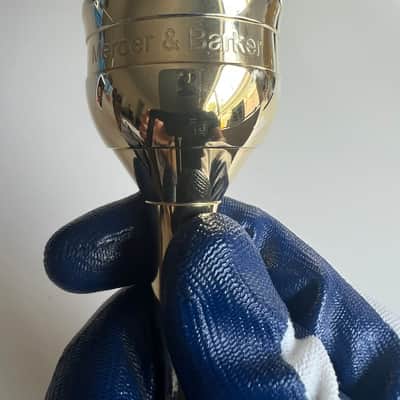 Mercer and Barker MB3 Tuba Mouthpiece Gold Plated image 3