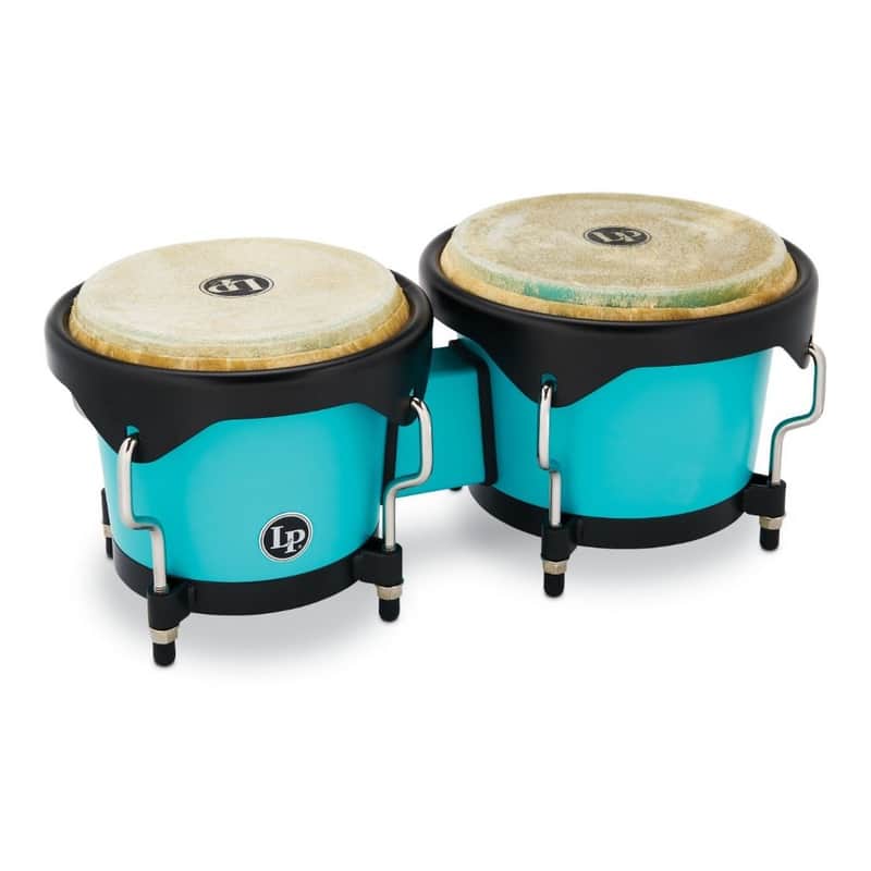LP Discovery Series Bongos 6 1/4" & 7 1/4" Sea Foam w/FREE Carrying Bag image 1