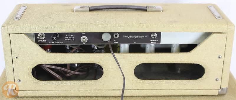 Fender Tremolux 6G9-B 30-Watt 2x10" Piggyback Guitar Amp 1960 - 1963 image 6