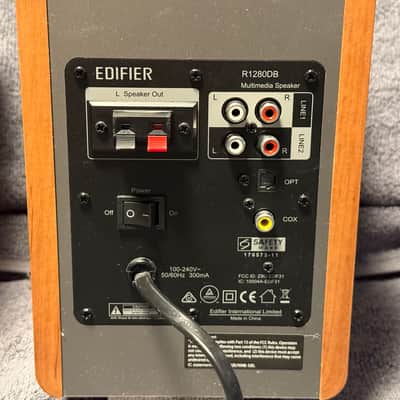 Edifier R1280DB Active Bookshelf Speakers with Bluetooth 2020 - Present - Brown image 4