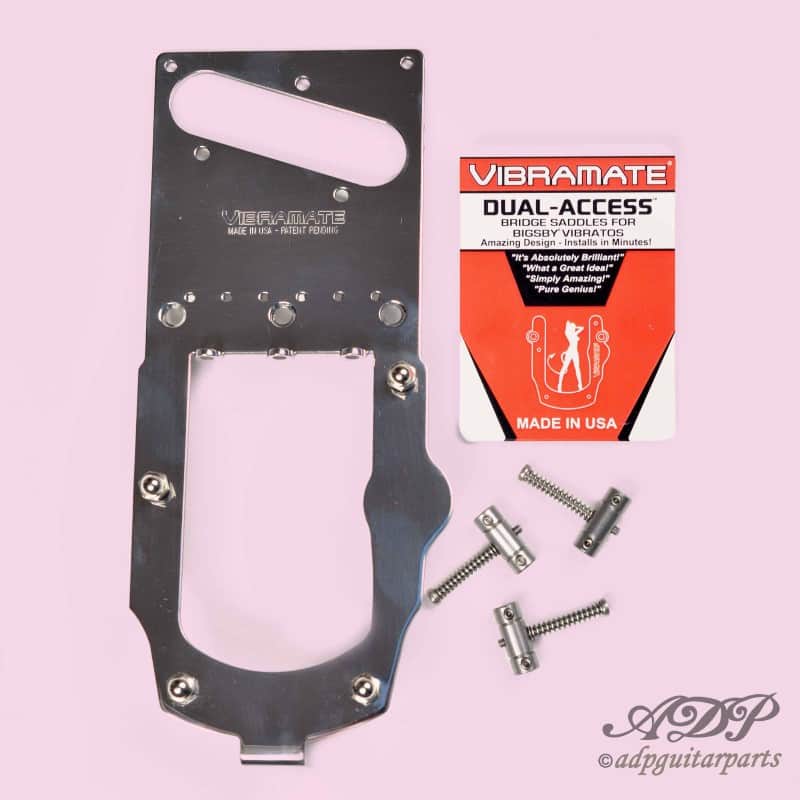 Vibramate V5 Bigsby B5 Telecaster American Series 3-saddles image 1