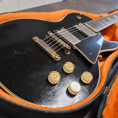 1969 Jedson Les Paul Standard David Gilmour Black Heavy Relic Aged Road Worn Vintage late 60s early 70s British UK brand Made in Japan MIJ MJ RARE Singlecut LP Artist Japanese Electric Guitar Open Book Headstock image 18