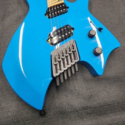 2023 Ormsby Goliath GTR 6 Headless Electric Guitar Miami Blue image 1