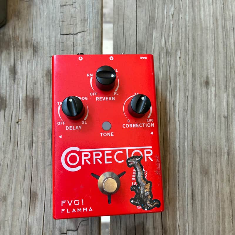Flamma FV01 Corrector 2021 - Present - Red electric guitar vocal effect pedal image 1