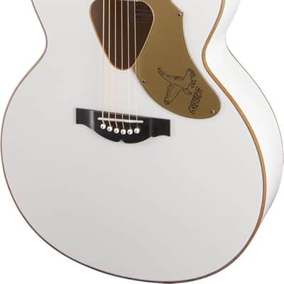 Gretsch G5022CWFE Rancher Falcon Jumbo Acoustic Electric Guitar - White image 4