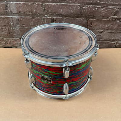 Rare Vintage U.S. Mercury “PRO” 12” Rack Tom – Psychedelic Swirl Wrap – Made in Japan image 2