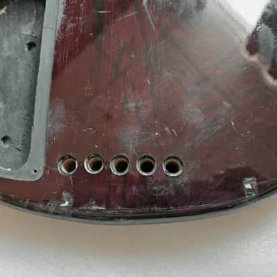 5 String Electric Bass Body with Quilted Maple Top image 7