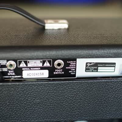 Fender 65 Reissue Deluxe Reverb Black Face 1999 - Black image 6