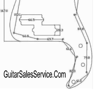 Fender Precision Bass Diamond Aluminum Pickguard - Gold Bild 2