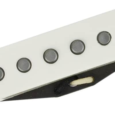 Mojotone 58 Quiet Coil w/Hot Bridge Stratocaster Pickup Set - White image 1