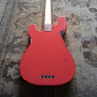 Fender Precision Bass 2001 - Fiesta Red over Sunburst image 12