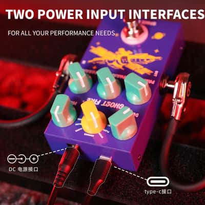Digital Reverb Guitar Pedal with 9 Modes Reverb Effects image 3