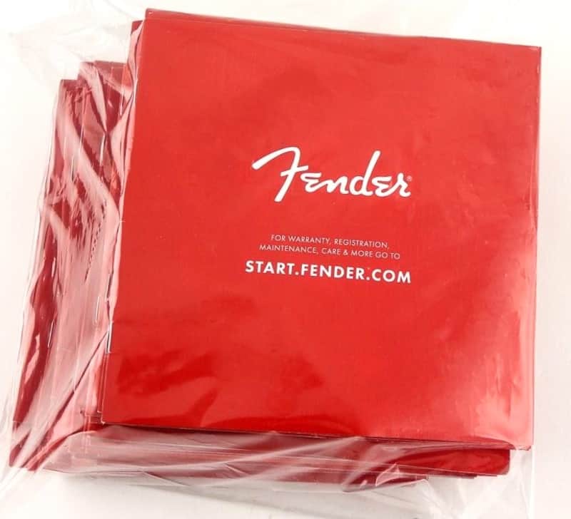 Lot of 25 Red Fender Manuals for Strats, Teles & Basses image 1