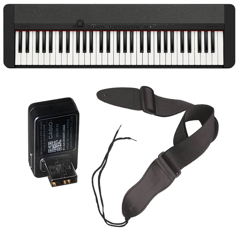 Casio Casiotone CT-S1 Portable Keyboard - Black WIRELESS PAK image 1