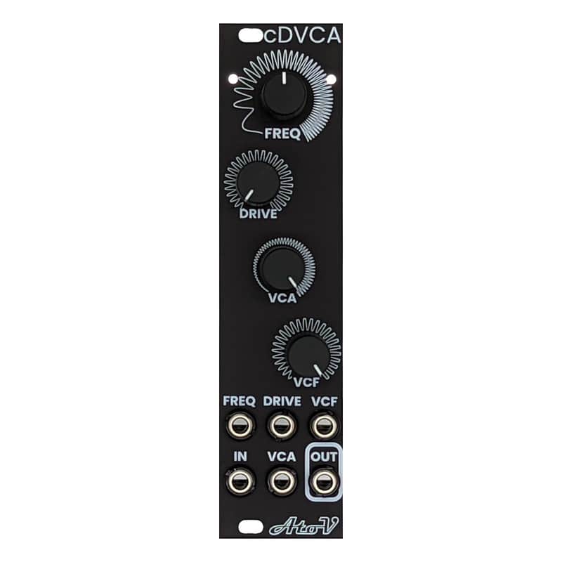 AtoV Project cDVCA Eurorack Waveshaper/VCA/VCF Module (Black) image 1