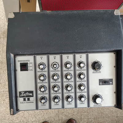 Kustom 11-PA 4 Channel Mixer 1960's-1970's - Black image 5