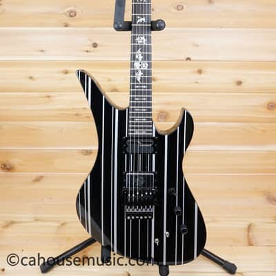 Schecter Synyster Gates Signature Synyster Custom-S - Black with Silver Pinstripes image 11