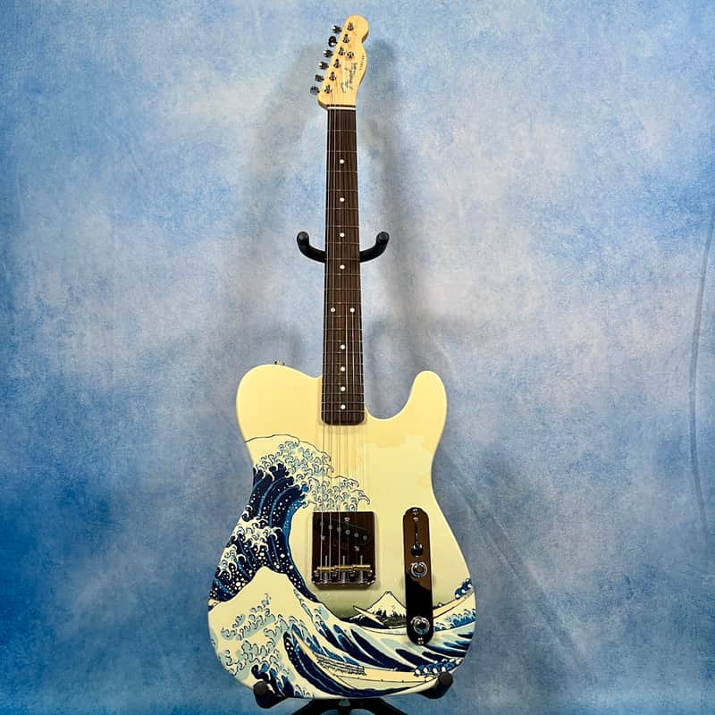 *NEW IN BOX* Fender MIJ Art Canvas Esquire 2024 - "The Great Wave Off Kanagawa" by Katsushika Hokusai