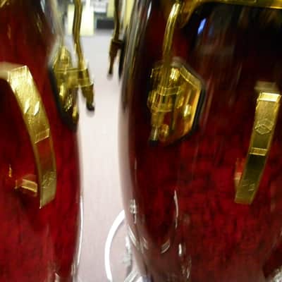 Toca LTD Edition Bongos and Toca Q/C/T Set Red image 5