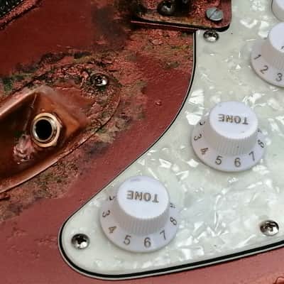 Streampunk custom right handed stratocaster 2020 Copper image 6