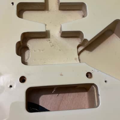 1985 Made in Japan Kramer Focus 3000 Cream Guitar Body Floyd Ready image 4