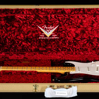 Fender Custom Shop Masterbuilt David Brown LTD 70th Anniversary 1954 Stratocaster Wide Fade 2-Color Sunburst Deluxe Closet Classic (894) image 7