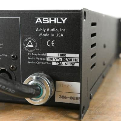 Ashly PE-1800 2-Channel Protea-Enabled 900W Power Amplifier CG012D5 imagen 7