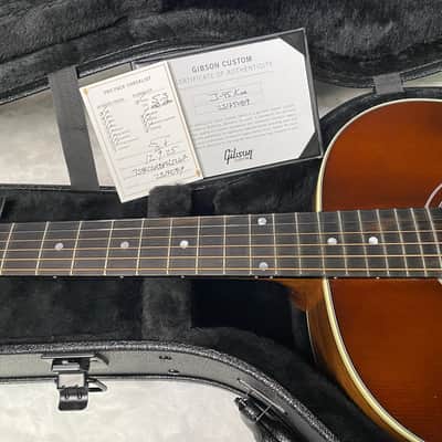 NEW! Gibson Custom Shop J-45 Koa Carpathian Spruce Acoustic-Electric Guitar - Honeyburst - Authorized Dealer - 4.4lbs - G06401 image 14