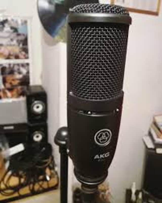 AKG P120 General-Purpose Medium Diaphragm Cardioid Condenser Microphone 2010s - Black image 1