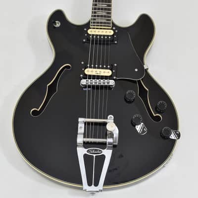 Schecter Corsair 2020 Semi Hollow Electric Guitar Gloss Black B0961 image 2