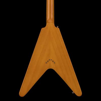 Epiphone 1958 Korina Flying V (2024) - Aged Natural #24764 with Original Hard Case image 4