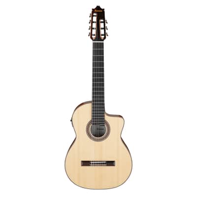 Ibanez GA3007CE 7-String A/E Nylon String Guitar w/Case - Natural High Gloss image 2
