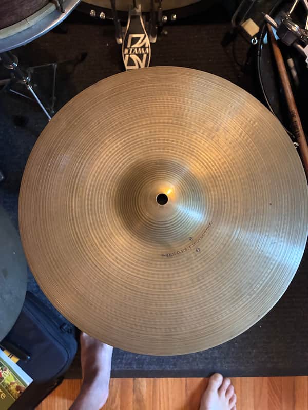 Restored Zildjian 14" A. Zildjian Hollow Logo Thin Crash Cymbal 1978 - 1982 - Traditional image 1