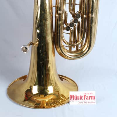 Used Conn 5J BBb Tuba W Hardshell Case Made in USA Working Valves