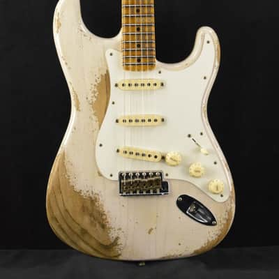 Mint Fender Custom Shop Limited Edition Red Hot Stratocaster Super Heavy Relic - Aged White Blonde image 1