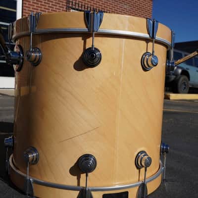 DW USA Collectors Series 4pc Pure SSC Maple Shell Pack w/ Rings - Natural Lacquer Custom $6.500.00 If New! image 18