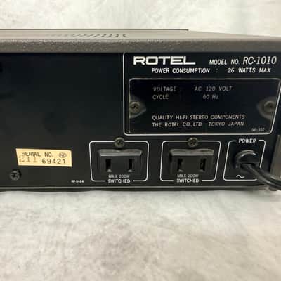 Rotel RC-1010 Straght-line control amplifier Japan, preamp vintage MM/MC image 6