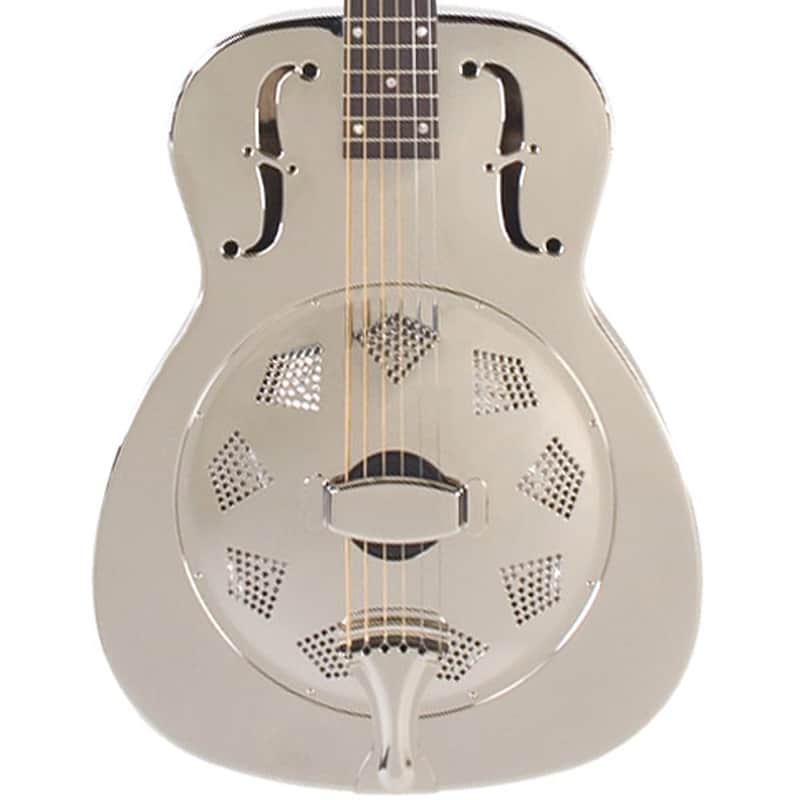 Recording King RM-998-R Style-0 Diamond Resonator Nickel-Plated Bell Brass image 1