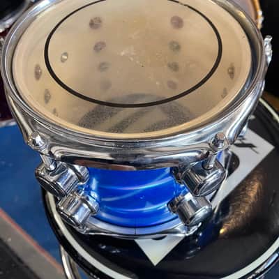 Custom 8 Inch Rack Tom Reflective Blue image 4