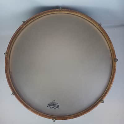 Leedy 12x24"Bass Drum Vintage 30s Elkhart,IN Era Mahogany/Poplar+3 Maple ReRings image 6
