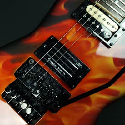 Dean Dime O Flame ML Dimebag Darrell Signature Floyd Rose Seymour Duncan Pantera Damge Plan guitar image 4