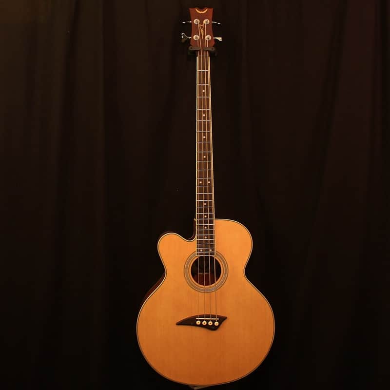 Dean EABC-L Cutaway Acoustic-Electric Lefty Bass Natural image 1