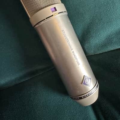 Neumann U 87 Large Diaphragm Multipattern Condenser Microphone 1967 - 1985 - Nickel image 1