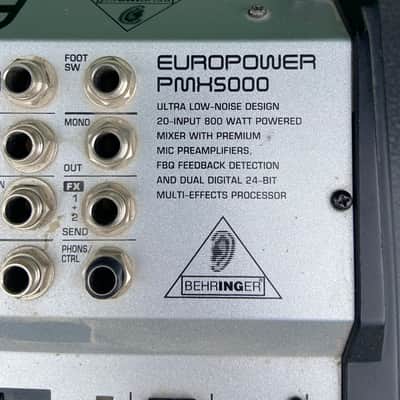 Behringer EUROPOWER PMH5000 Powered Mixer – 20-Channel PA Mixer – 2×400W image 3