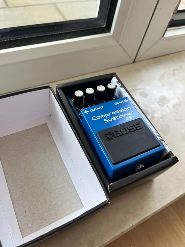 Boss CS-3 Compression Sustainer (Silver Label) 1997 - Present - Blue image 1