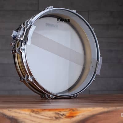 PEARL FREE FLOATING SYSTEM (FFS) 14 X 3.5 PICCOLO BRASS SHELL MK2 SNARE DRUM (PRE-LOVED) image 5