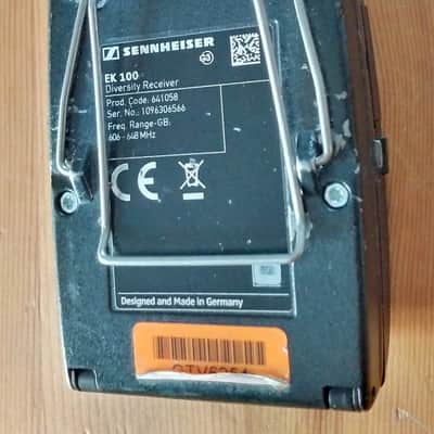 Sennheiser EK100 G3 Diversity Receiver - GB 606-648 MHz (for EW100 G3 System) image 5