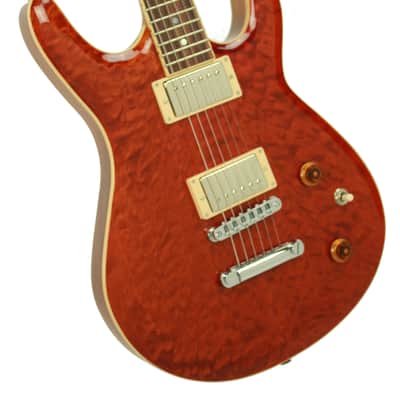 Kurt Wilson Semi-Hollow KW-S7DXL in Trans Amber 13116 image 5