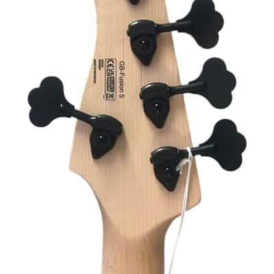 Cort GBFUSION5ABB GB-Fusion 5 Solid Alder Body Spalted Maple Top Hard Maple C Shape Neck 5-String Electric Bass Guitar w/Gig Bag image 10